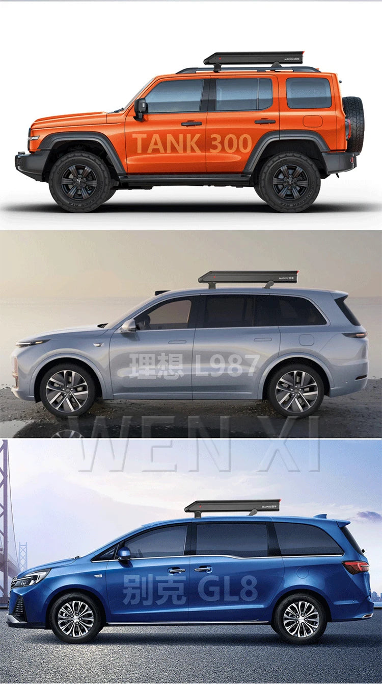 Car Roof Window Sunshade UV Proof Waterproof Automatic Outdoor Parking Car Umbrella Sun Shade With bracket
