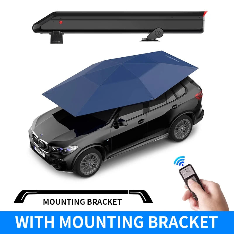 Car Roof Window Sunshade UV Proof Waterproof Automatic Outdoor Parking Car Umbrella Sun Shade With bracket